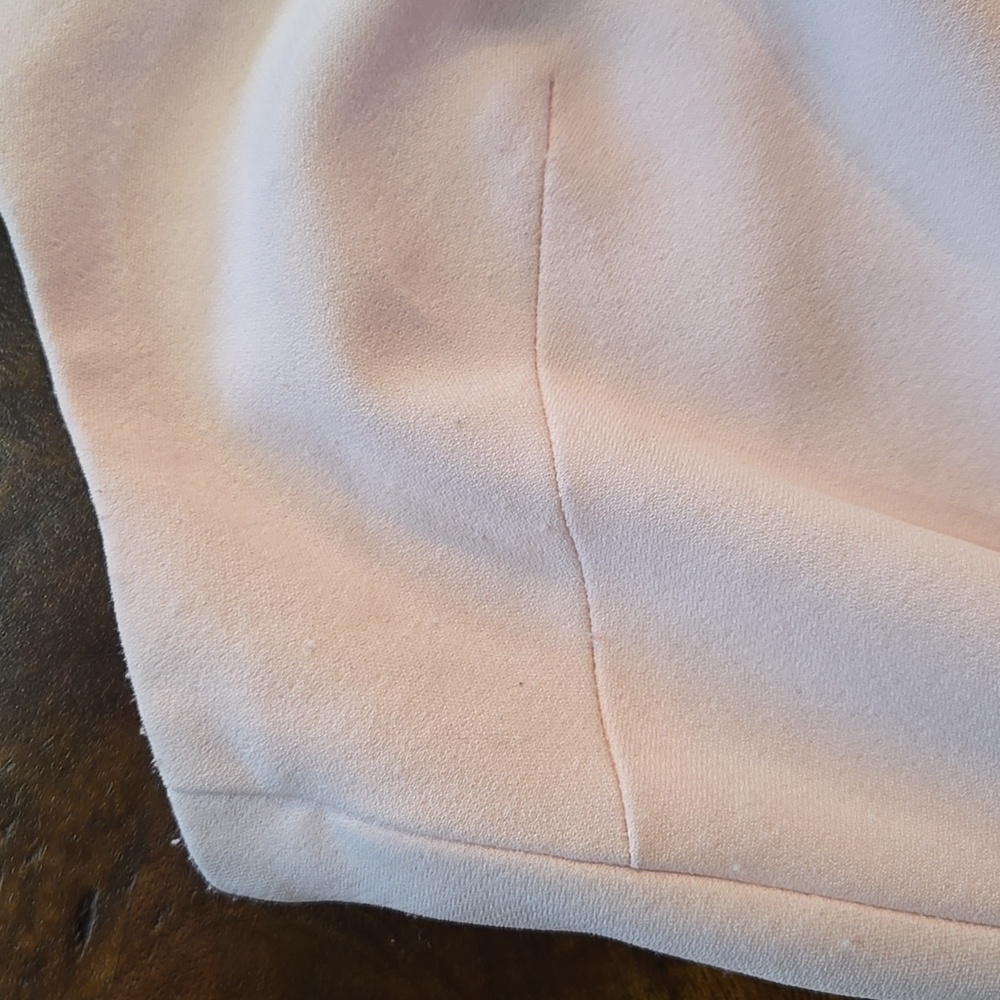 Karl Lagerfeld Light Pink Gown with Adjustable Pearl Straps Size 12 - Picture 7 of 16
